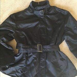 Satin trench style jacket